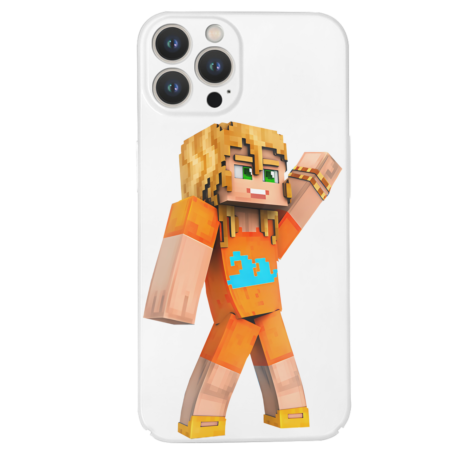 （画像用） マインクラフト ブロックの世界 Minecraft MC Block world 【iPhone 14シリーズ対応】ハードケース